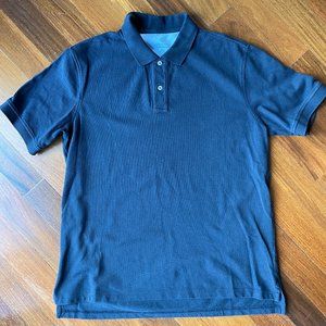 Lands' End Navy Blue short sleeve polo shirt